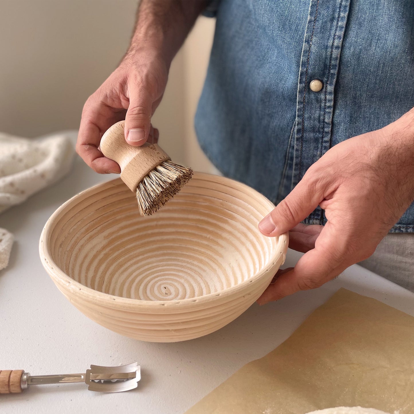 Sourdough Kit, Round Basket, 10 inches or 9 inches
