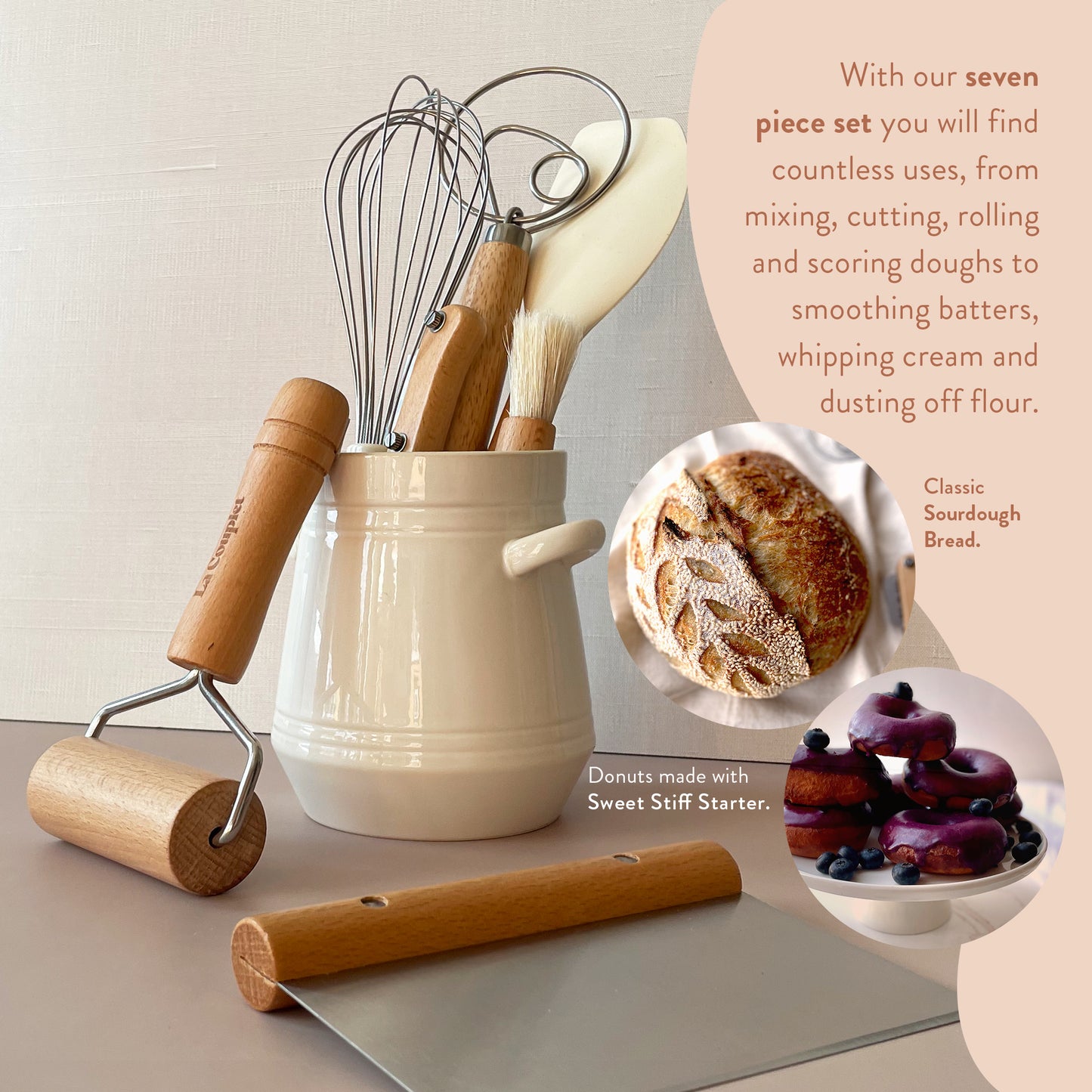 Complete Sourdough Baker's Toolkit, 7 Piece