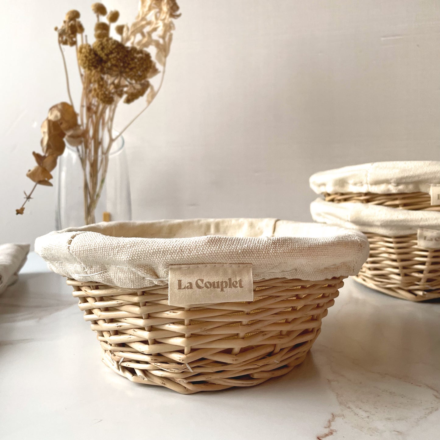 Sourdough Proofing Basket, Wicker, Round, 8 inches