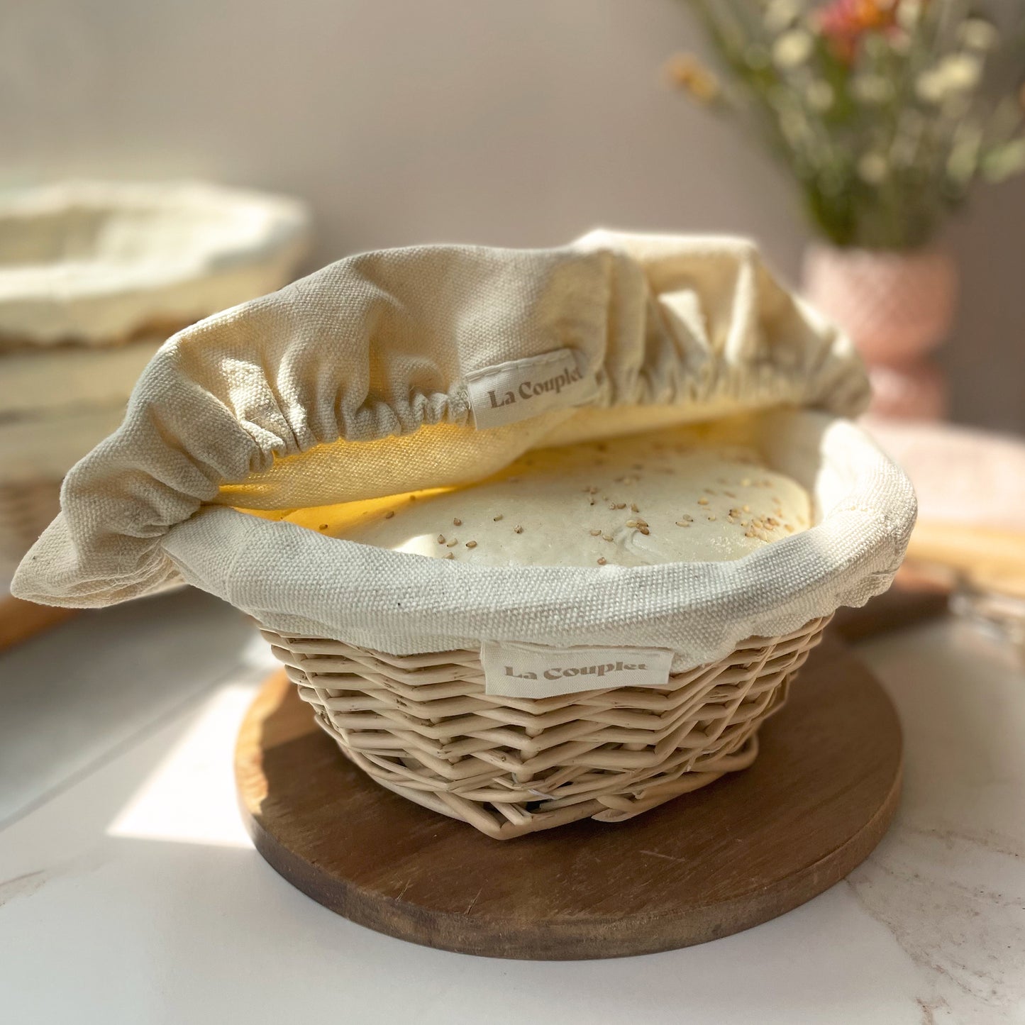 Sourdough Proofing Basket, Wicker, Round, 8 inches