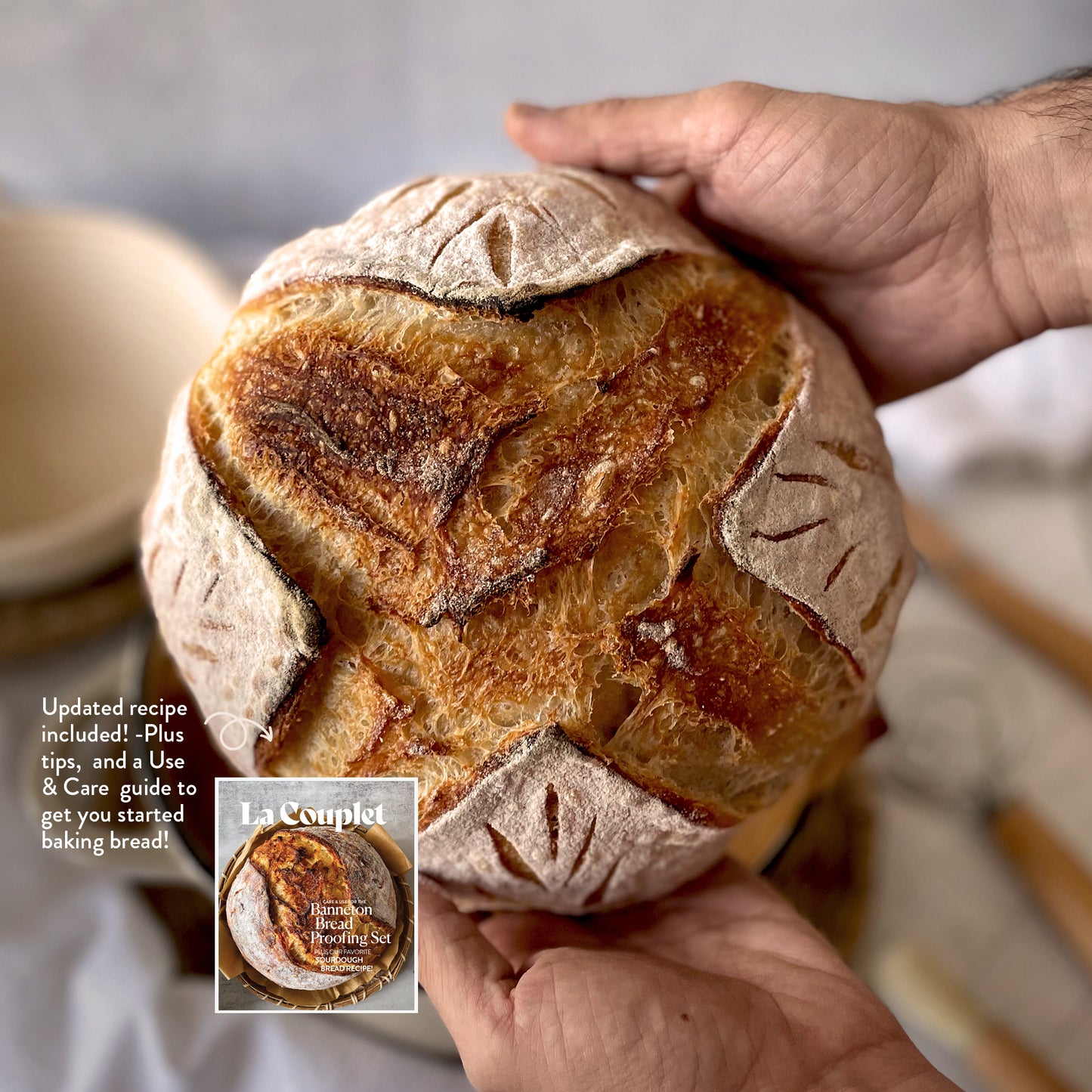 Sourdough Kit, 2nd Edition, Round Basket, 8, 9, 10 inches