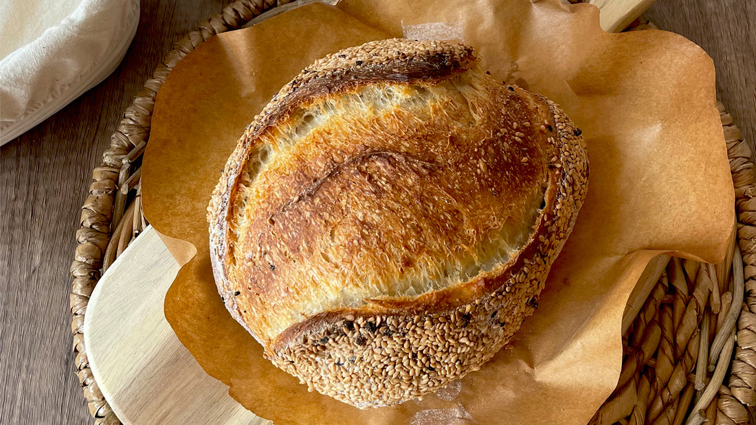 Sourdough Bread with Sesame Seeds