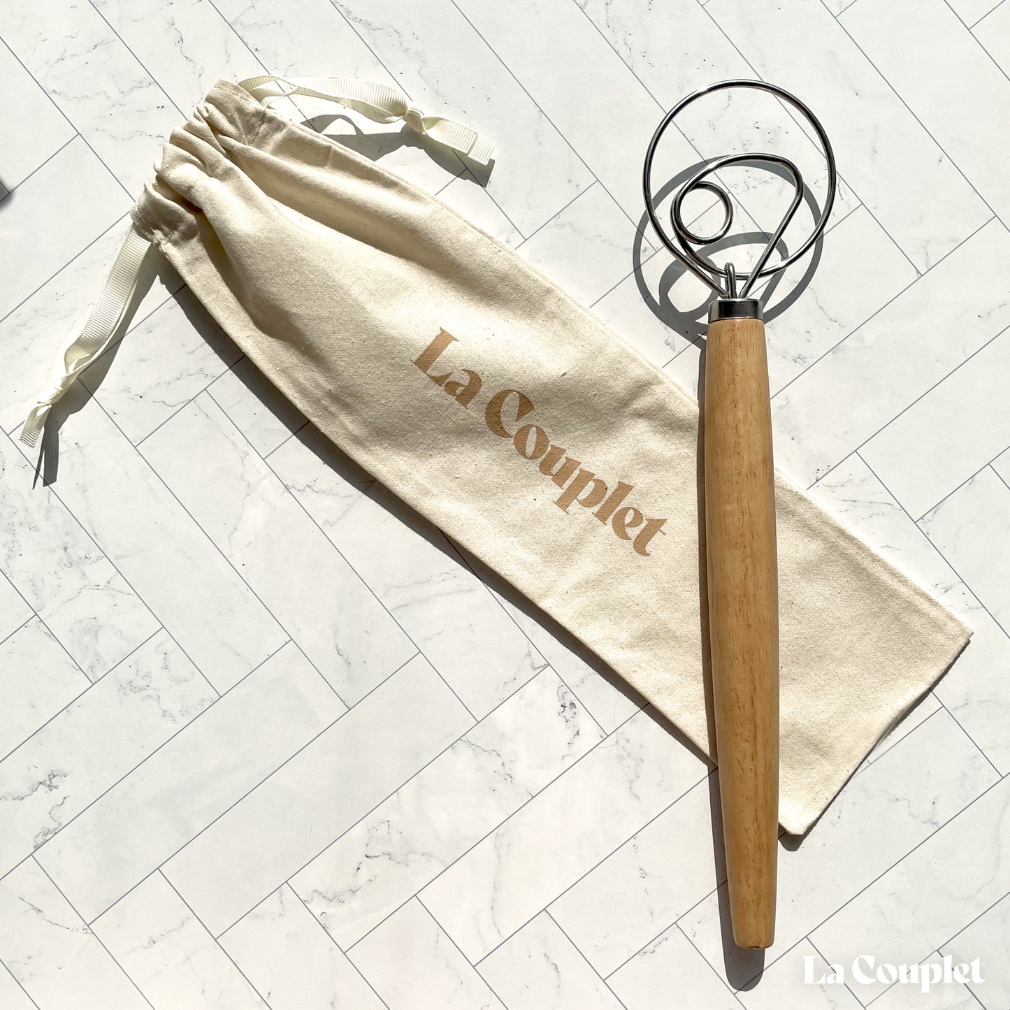 Danish Whisk, Stainless Steel Wire Loops, 13 inches