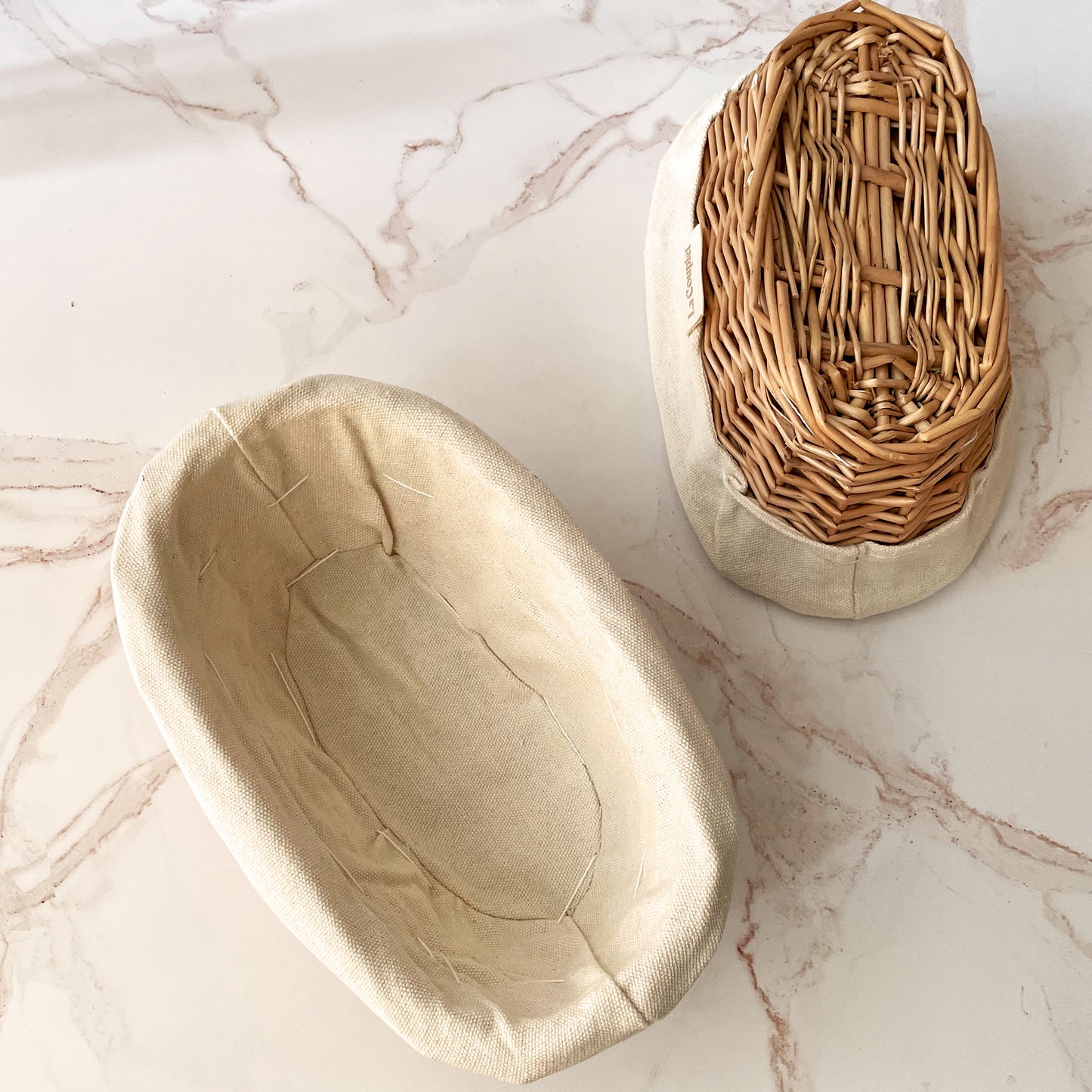 Sourdough Proofing Basket, Wicker, Oval, 9 and 12 inches