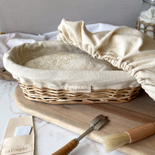 Oval Sourdough Proofing Basket, Wicker, 9 and 12 inches