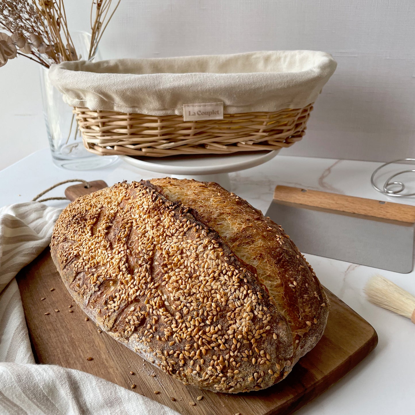 Sourdough Proofing Basket, Wicker, Oval, 12 inches