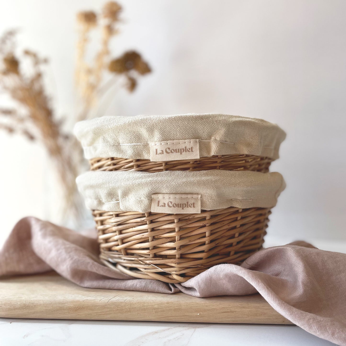 Sourdough Proofing Basket, Wicker, Round, 8 inches