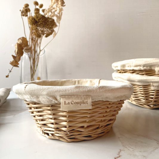 Round Sourdough Proofing Basket, Wicker, 8 and 9 inches