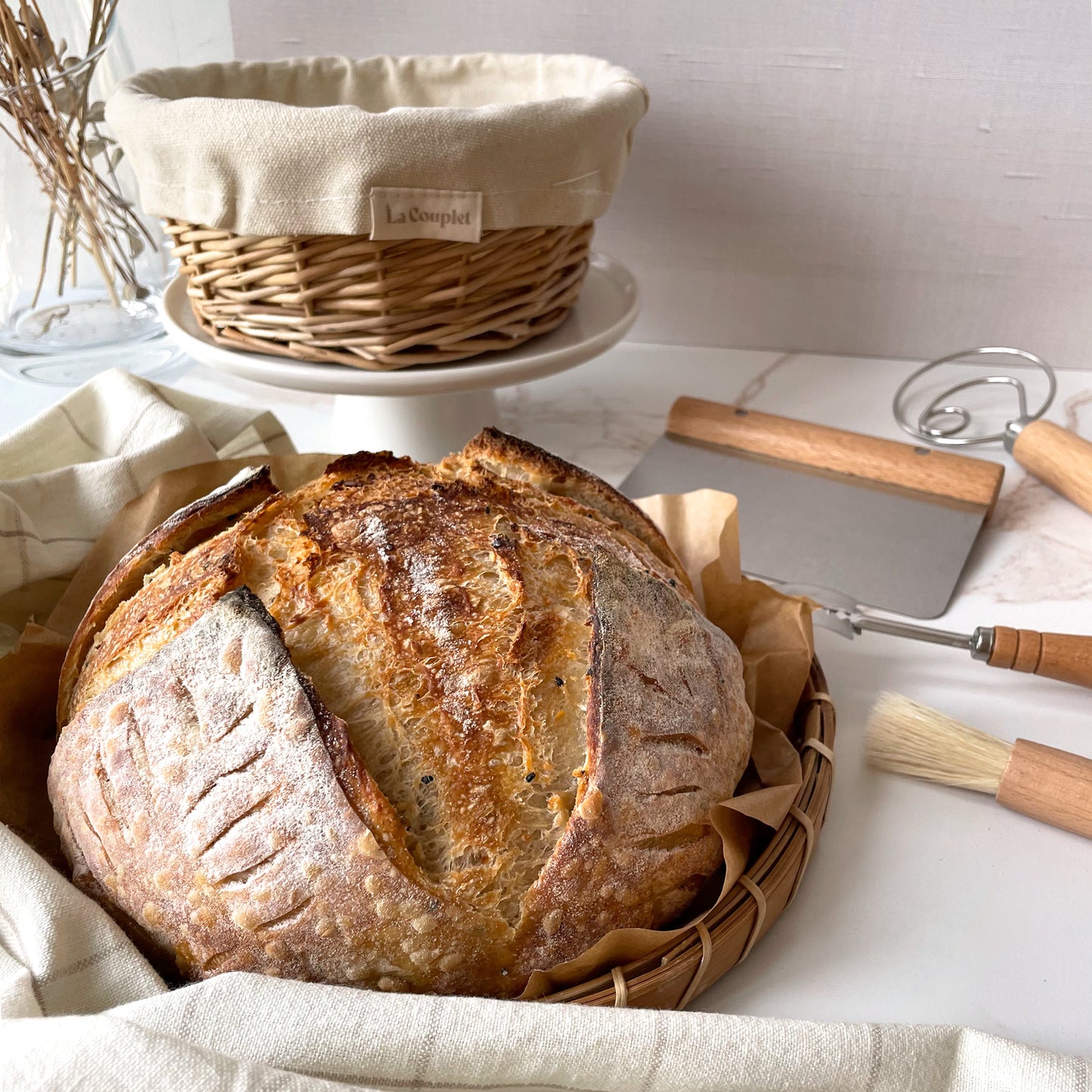 Sourdough Proofing Basket, Wicker, Round, 8 inches