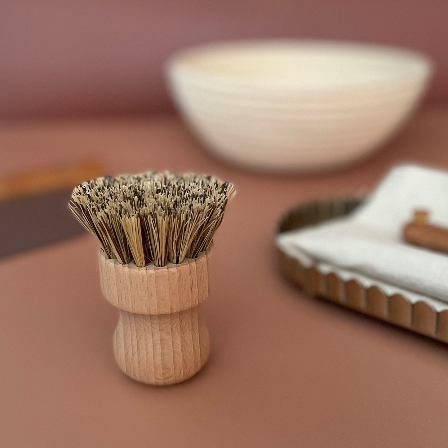 Sourdough Bread Proofing Quartet Set, 10 inch Round Banneton Basket, Bread Lame, Dough Scraper, Bristle Brush