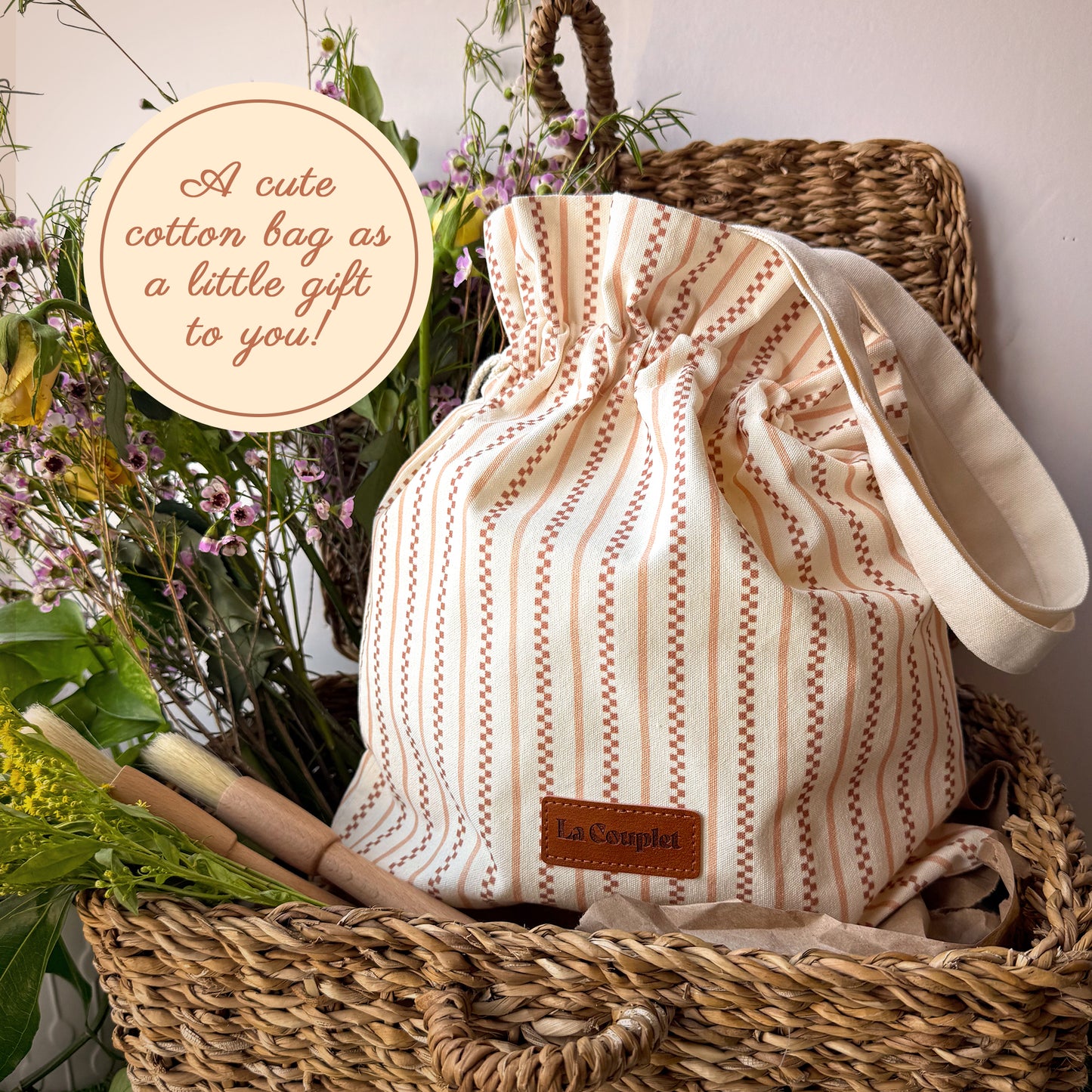 Handmade Oval Sourdough Proofing Basket: Bonnet & Brush Included, 9 inches.