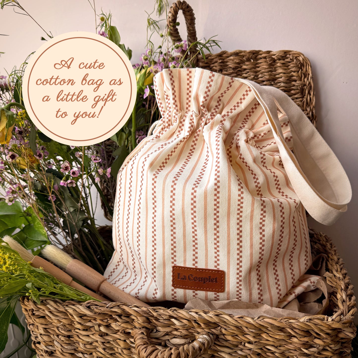 Handmade Round Sourdough Proofing Basket: Bonnet & Brush Included, 9 inches.