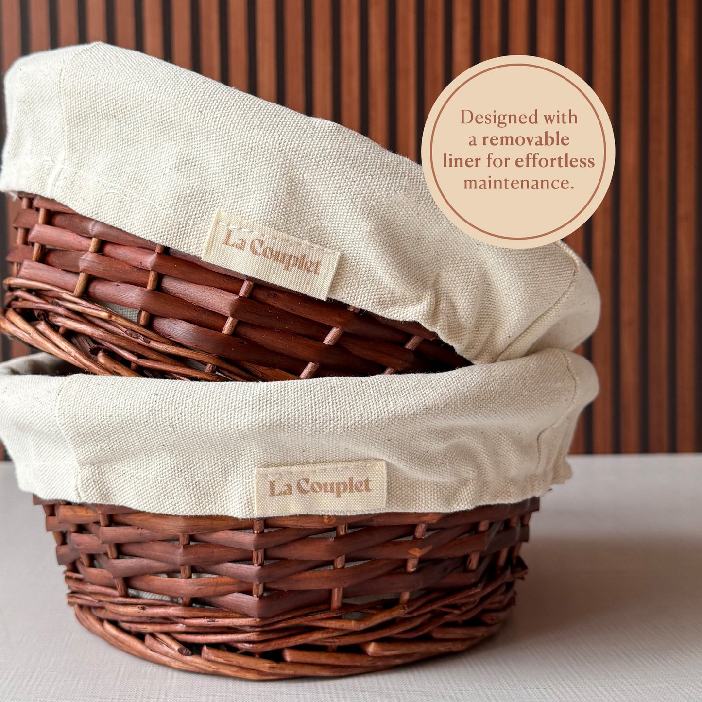 Handmade Round Sourdough Proofing Basket: Bonnet & Brush Included, 9 inches.